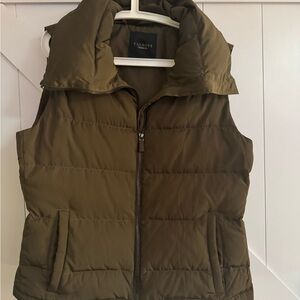 Talbots Women's Khaki Puffer Vest